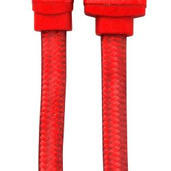 Cable USB Vorago CAB-113, USB A 2.0 a micro USB. 1 metro, rojo, bolsa.