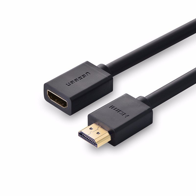 Cable extensor HDMI de 0.5M, 4K@60Hz, 3D, HDR, Macho a Hembra, Núcleo de cobre estañado, Transmisión estable.