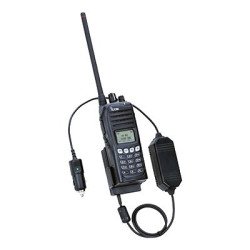 Cargador vehicular para radios serie IC-F3161/4161/DS/DT y IC-F3261/4261/DS/DT con baterías BP232N, H, WP