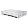 Switch CBS350 Administrable Capa 3, 8 puertos Gigabit Ethernet, PoE+ con 120W totales, 2 puertos combo (RJ45/SFP), el smartnet s