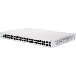 Switch CBS350 Administrable Capa 3, 48 puertos Gigabit Ethernet, PoE+ con 740W totales, 4 puertos SFP (4X1G), el smartnet se adq