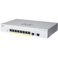 Switch CBS220 Administrable Smart Capa 2, 8 puertos Gigabit Ethernet, PoE+ con 130W totales, 2 Puertos SFP (2x1G), el smartnet s