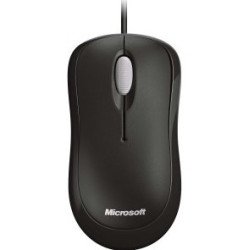 Mouse óptico Microsoft alámbrico Basic negro l2