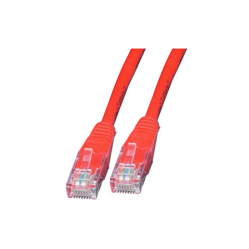 Cable de red Intellinet 0.5 m (1.5 pies) Cat. 6 UTP, rojo