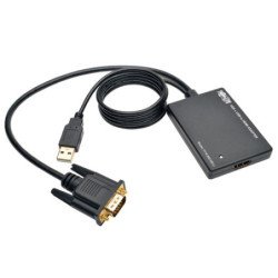 Convertidor Tripp-Lite P116-003-HD-U - Negro, VGA, HDMI