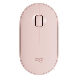Mouse Inalámbrico Logitech M350 - Rosa, 3 botones, Bluetooth, Óptico, 1000 DPI
