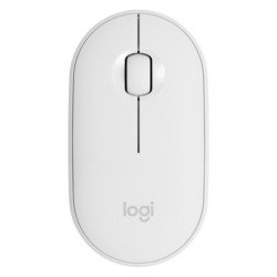 Mouse Inalámbrico Logitech M350 - Blanco, 3 botones, Bluetooth, Óptico, 1000 DPI