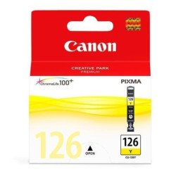 Cartucho Canon CLI-126 amarilla para IP4810, MG5210, MG6110