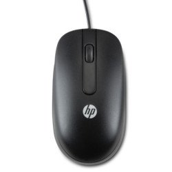 Mouse óptico HP con rueda de desplazamiento USB negro