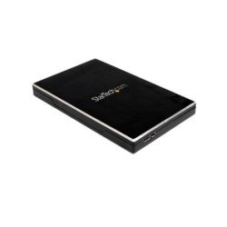Gabinete de Disco Duro HDD 2.5 SATA externo USB 3.0 Super SPeed - Negro Aluminio.