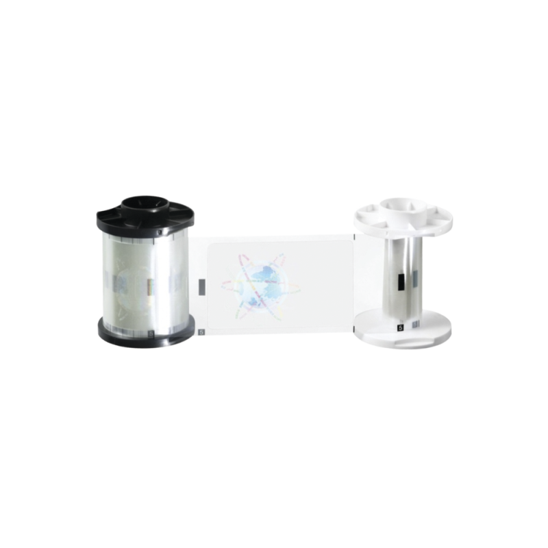 Cinta de laminación con Holograma Genérico 1.0 mil para HDP5000 con laminación, Capacidad de 250 laminados por un solo lado.