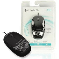 Logitech M105 ratón Ambidextro USB tipo A Óptico