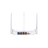 Router inalámbrico mercusys 300mbps 802.11n/g/b 4 puertos LAN 10/100 1 puerto WAN 10/100 2 antenas fijas externas