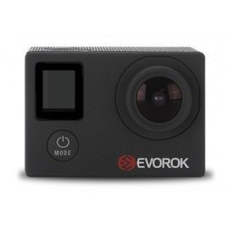 Action cámara Adventure Evorok 4k, 30fps, dual screen, 16mp, 170°, 1050mah, WiFi, control remoto, negro