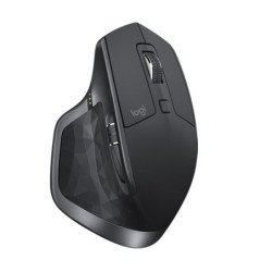Mouse Logitech MX Master 2s negro ergonómico tecnología del sensor darkfield inalámbrico receptor mini USB unifying o bluetooth