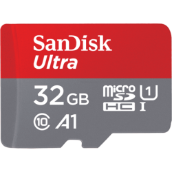Memoria SanDisk 32GB micro SDHC ultra 100mb/s clase 10 Full HD a1 con adaptador