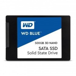 Unidad de estado sólido SSD WD blue 2.5 500GB SATA 3dnand 6GB/s 7mm lect 560mb/s escrit 530mb/s