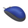 Mouse Logitech M110 silent blue óptico alámbrico USB Windows 10 o posterior, Windows 8, Windows 7 Mac os x 10.5 o posterior Chro