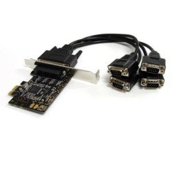 Tarjeta Serial StarTech.com PEX4S553B - PCIe, 0, 25 Mbit/s, Alámbrico