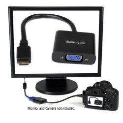 Convertidor Mini HDMI a VGA StarTech.com MNHD2VGAE2 - Mini HDMI, VGA 15p, Macho/hembra, Negro