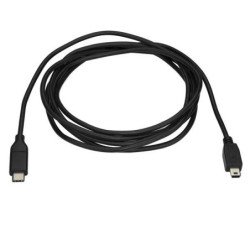 Cable USB StarTech.com USB2CMB2M - USB C, Mini-USB B, Macho/Macho, 2 m, Negro