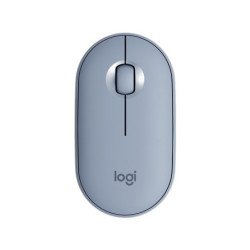 Mouse Inalámbrico Logitech M350 - Azul, 3 botones, Bluetooth, Óptico, 1000 DPI