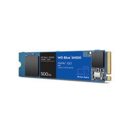 Unidad de estado sólido SSD WD blue SN550 NVME m.2 500GB PCIe gen3 x2 lect 2400MB/s escrit 1750MB/s