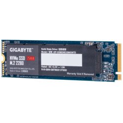 Unidad de estado sólido SSD Gigabyte NVME m.2 2280 256GB PCIe 3.0x4 NAND flash lect 1700mb/s escrit 1100mb/s