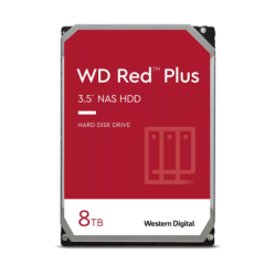 Disco duro interno WD red plus 3.5 8TB SATA3 6GB/s 256MB 24x7 hotplug para NAS 1-8 bahías