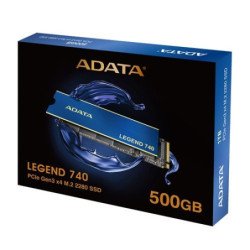 Unidad de estado sólido SSD Adata Legend 740 NVME m.2 2280 500GB PCIe gen 3x4 3DNAND lect. 2500mb/s escrit 2000mb/s PC, laptop,