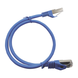 Patch cord Cat 6a 10g blindado 7.0m (22.96 ft) azul