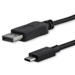 Cable Adaptador USB C a DisplayPort StarTech.com CDP2DPMM1MB - USB C, Color blanco