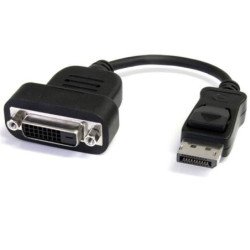 Convertidor DP a DVI StarTech.com DP2DVIS - DisplayPort, DVI-D, Macho/hembra, Negro