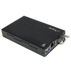 StarTech.com Conversor de Medios Gigabit a Fibra Multimodo Modo 1000Mbps LC 550m
