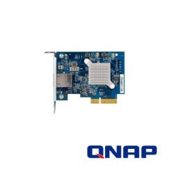 Qnap qxg-10g1t single-port (10GBase-t) 10GBe network expansion card PCIe gen3 x4 low-profile bracket pre-loaded low-profile flat