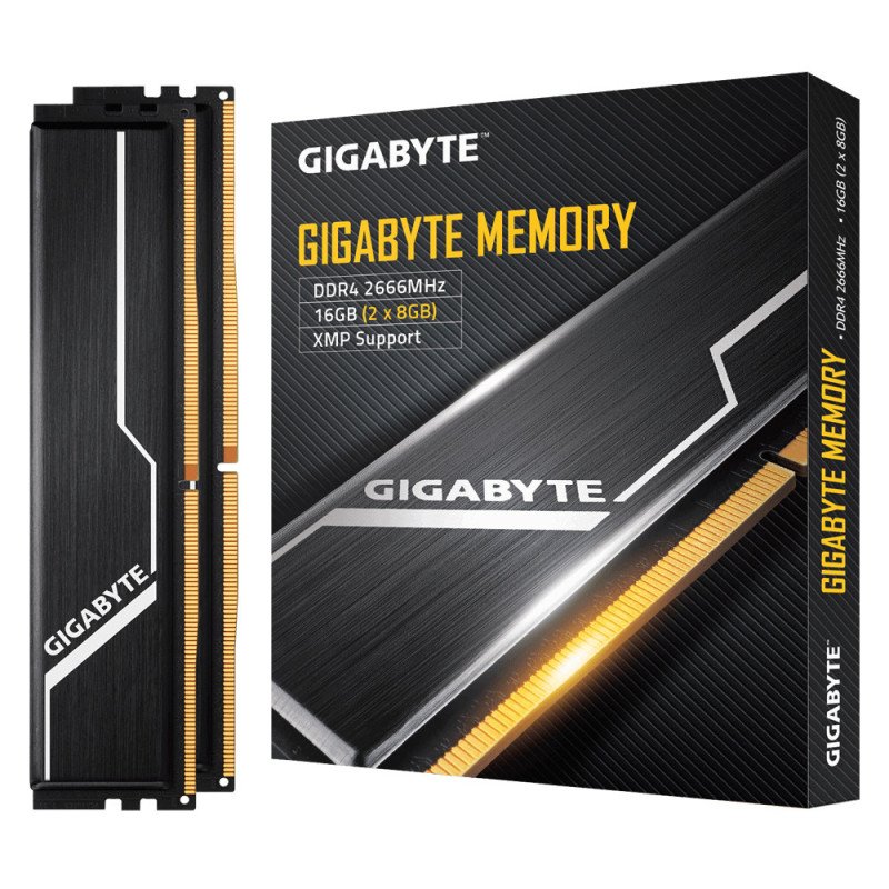 Memoria Gigabyte GP-GR26C16S8K2HU416, 16 GB, 2 x 8 GB, DDR4, 2666 MHz, 288-pin DIMM