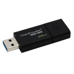 Memoria Kingston 32GB USB 3.0 alta velocidad, Datatraveler 100 G3 negro