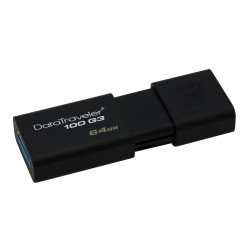 Memoria Kingston 64GB USB 3.0 alta velocidad, DataTraveler 100 G3 negro