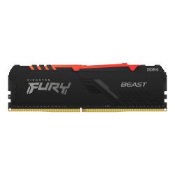 Memoria RAM Kingston Fury Beast RGB DDR4, 3600 MHz, 8 GB, Non-ECC, CL17