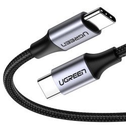 Cable USB-C a USB-C, 2 Metros, Transferencia de datos de 480 Mbps, Carga Rápida de hasta 60W, QC 4.0, 3.0, 2.0, PD3.0, FPC, AFC,