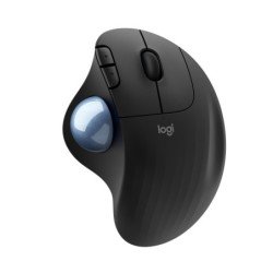 Mouse Logitech Ergo M575, mano derecha, Trackball, RF inalámbrica + Bluetooth, 2000 DPI, Negro