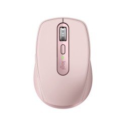 Mouse Logitech MX Anywhere 3, mano derecha, RF inalámbrica + Bluetooth, 4000 DPI, Rosa