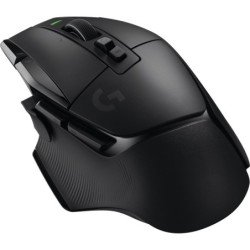 Mouse Logitech G502 x LightSpeed negro inalámbrico para gaming lightsync con batería recargable