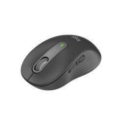 Mouse Logitech Signature M650, mano derecha, Óptico, RF inalámbrica + Bluetooth, 2000 DPI, Grafito