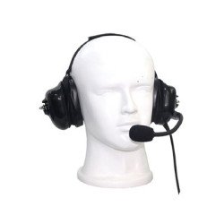 Auriculares con orejeras acolchonadas de gel con micrófono flexible con cancelación de ruido para radios HYT TC-500, 508, 518, 5