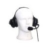 Auriculares con orejeras acolchonadas de gel con micrófono flexible con cancelación de ruido para radios Motorola XIR P6600/6620