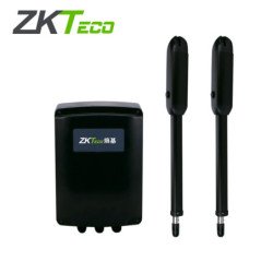 juego de brazos motorizados ZKTeco zksw400dc para puertas batientes de un peso máximo de 380kg compatible con soluciones de cont