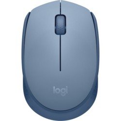 Mouse Logitech M170, Ambidextro, Óptico, RF inalámbrico, 1000 DPI, Azul