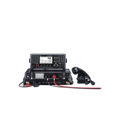 Radio móvil marino en la banda de mf/hf, cumple con gmdss bajo el requerimiento de solas, pantalla de 4.3 pulgadas. Incluye micr