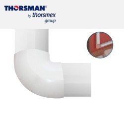 Seccion L Thorsman 9430-02001 blanco en bolsa ducto media caña